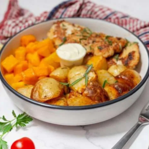 Chicken Snitzel & Vegetables